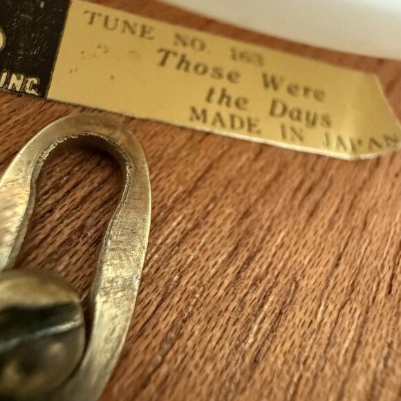 Vintage Schmid Annie Oakley Music Box Plays Those Were the Days Twirls Japan - Picture 12 of 13